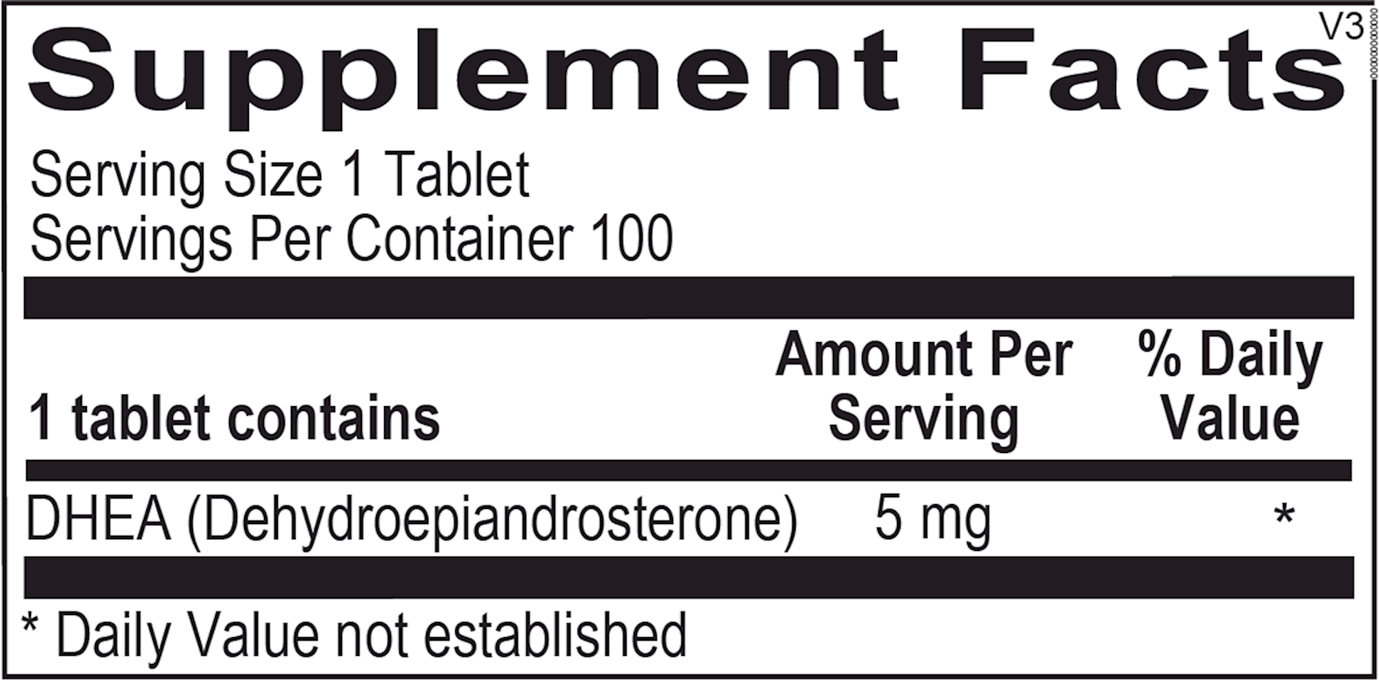 OrthoMolecular DHEA 5mg 100 tablets