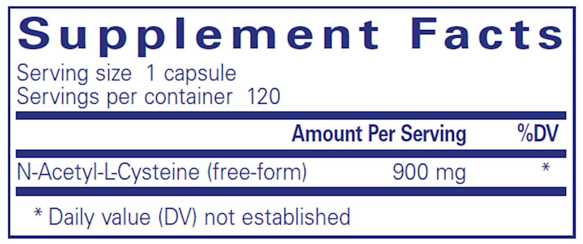 Pure Encapsulations NAC 900mg 120 capsules