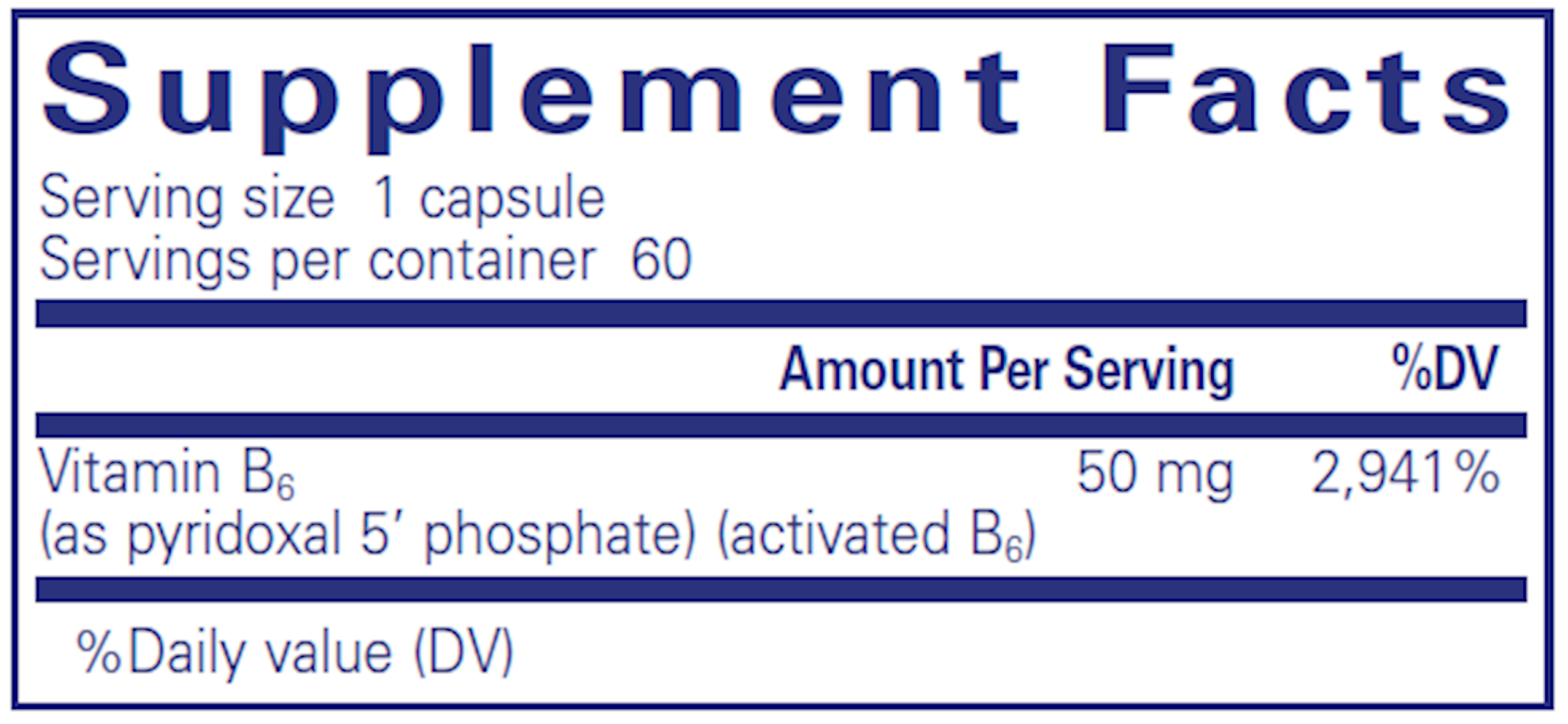 Pure Encapsulations P5P 50 60 capsules