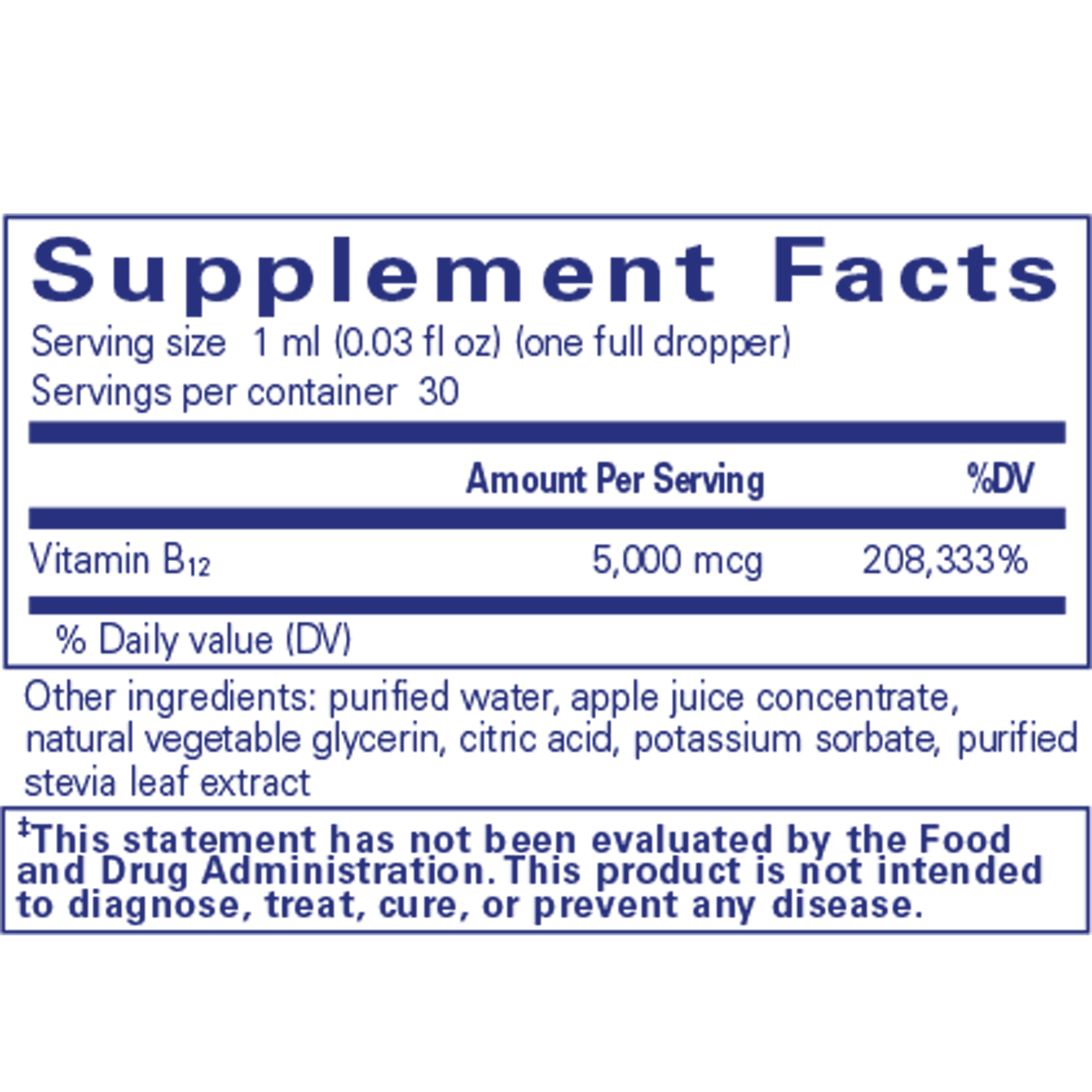 Pure Encapsulations B12 5000mcg Liquid 1oz