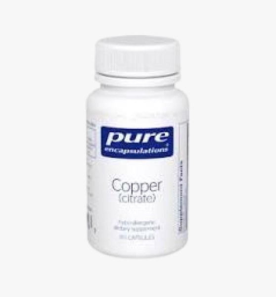 Pure Encapsulations Copper (citrate) 60 capsules