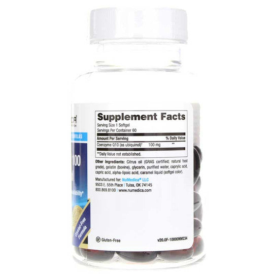 Numedica CoQ-Clear 100 Ubiquinol 60 capsules