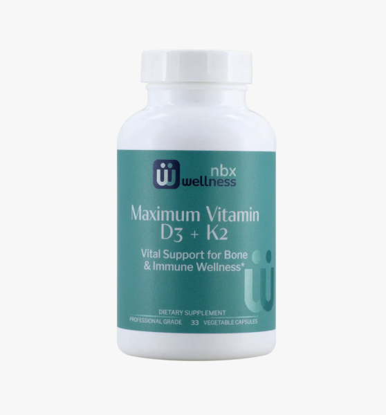 NBX Wellness Maximum Vitamin D3 + K2 60 capsules