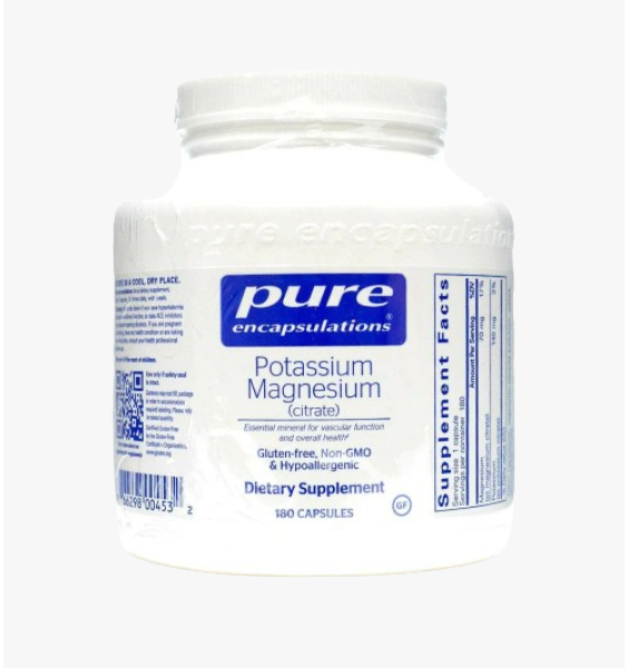 Pure Encapsulations Potassium Magnesium Citrate 180 capsules