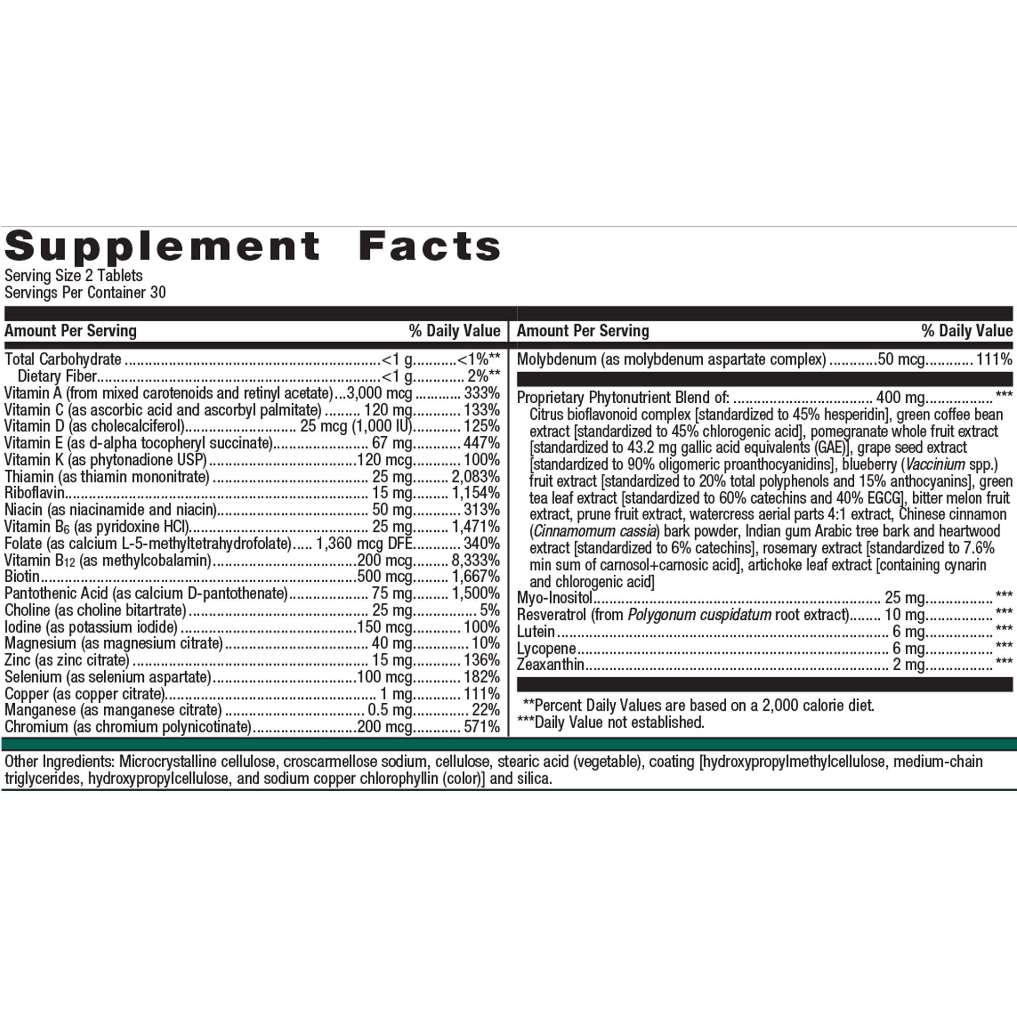 Metagenics PhytoMulti (iron free) 60 capsules