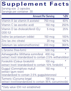 Pure Encapsulations Thyroid Support Complex 60 capsules