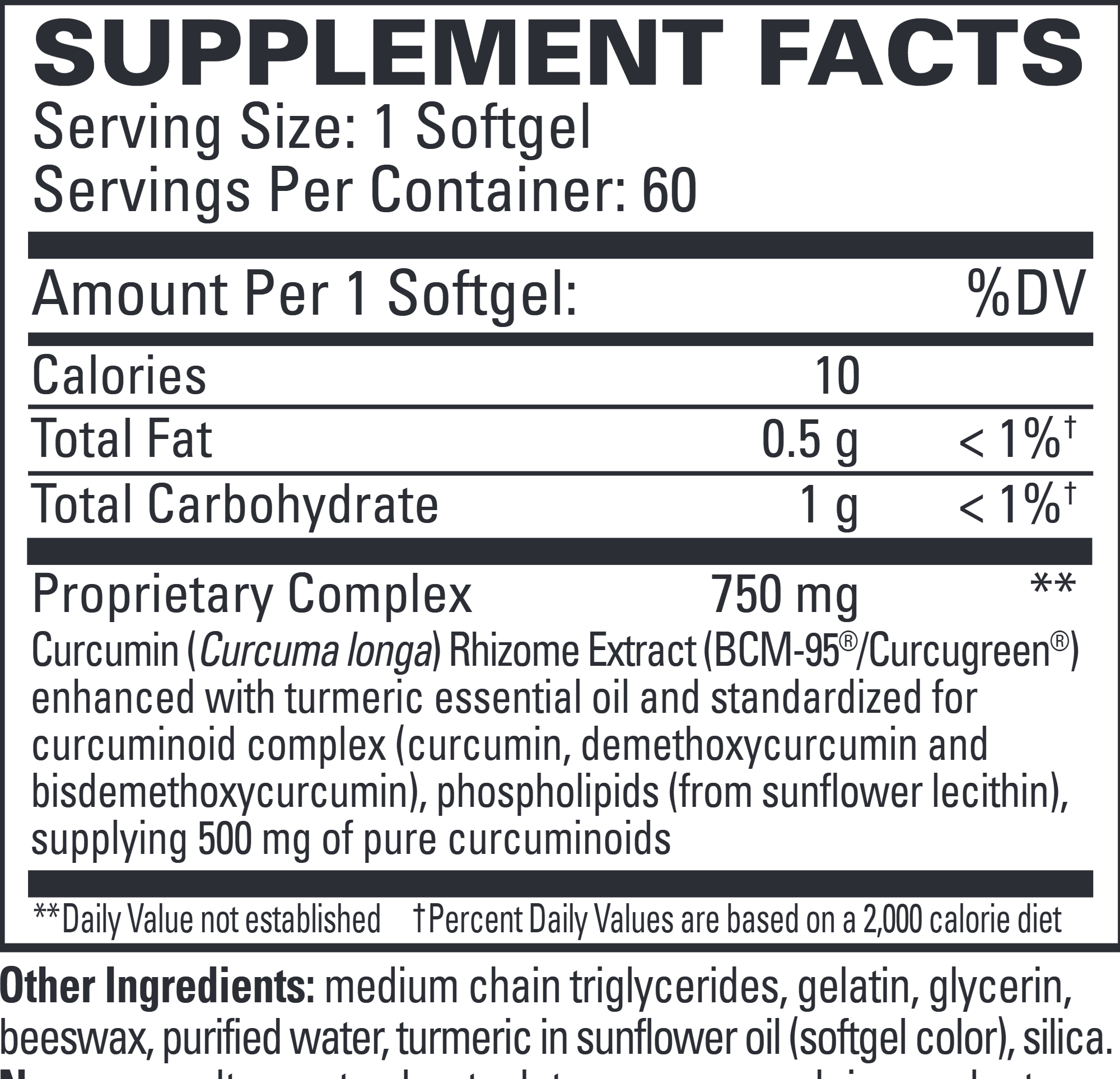 EuroMedica CuraPro 750MG 60 capsules