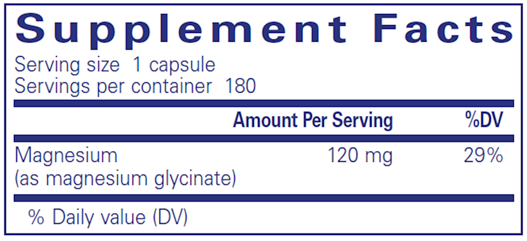Pure Encapsulations Magnesium Glycinate 180 capsules