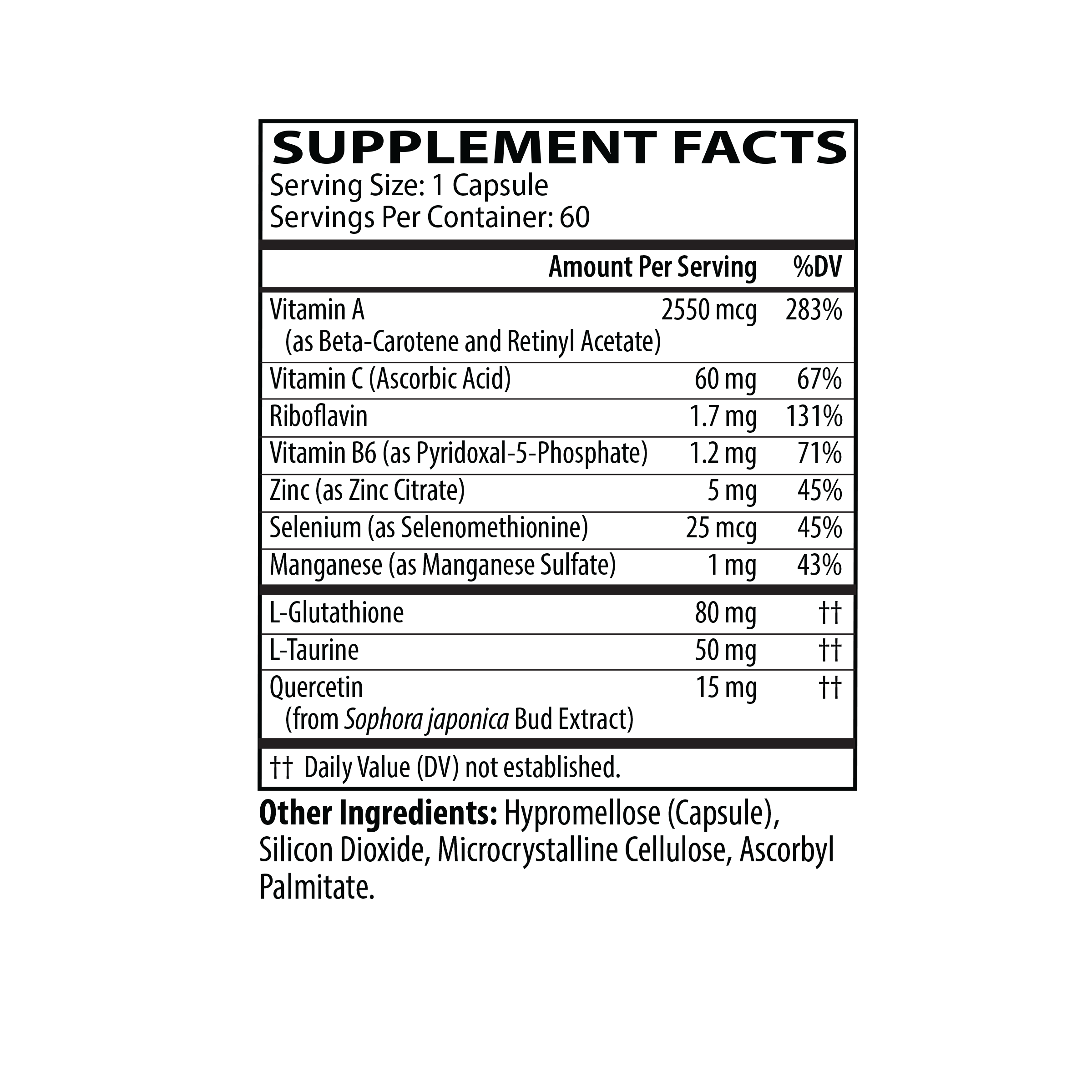 NBX Wellness Detox & Antioxidant Support 60 capsules
