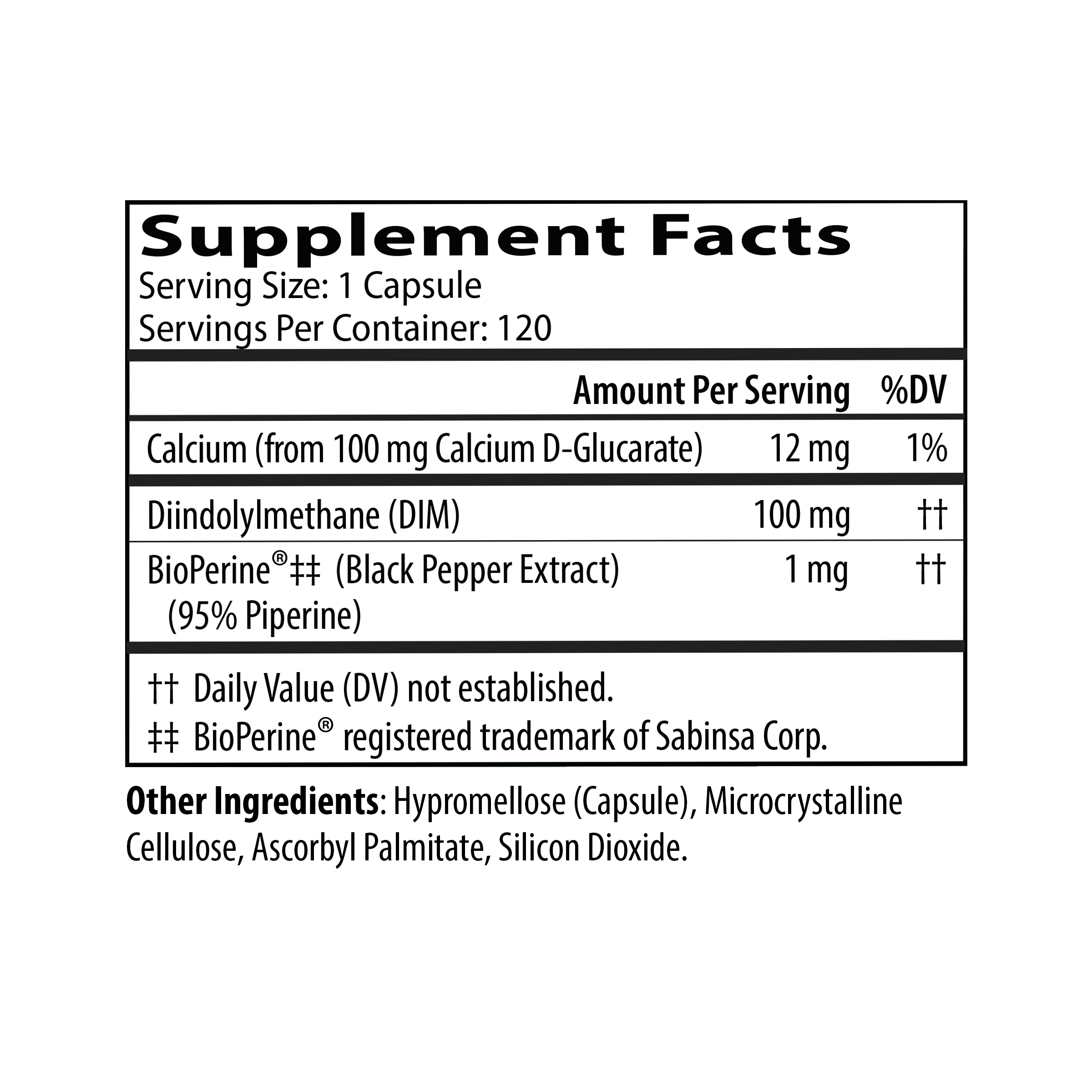 Neurobiologix DIM Pro 120 capsules