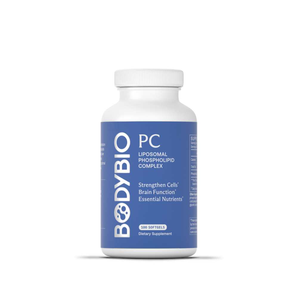 BodyBio PC Liposomal Phospholipid Complex 1300mg 100 softgels