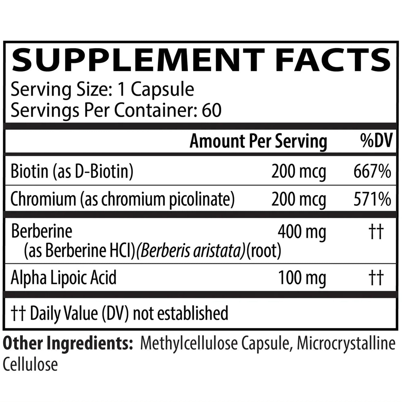 Berberine Complex 60 capsules