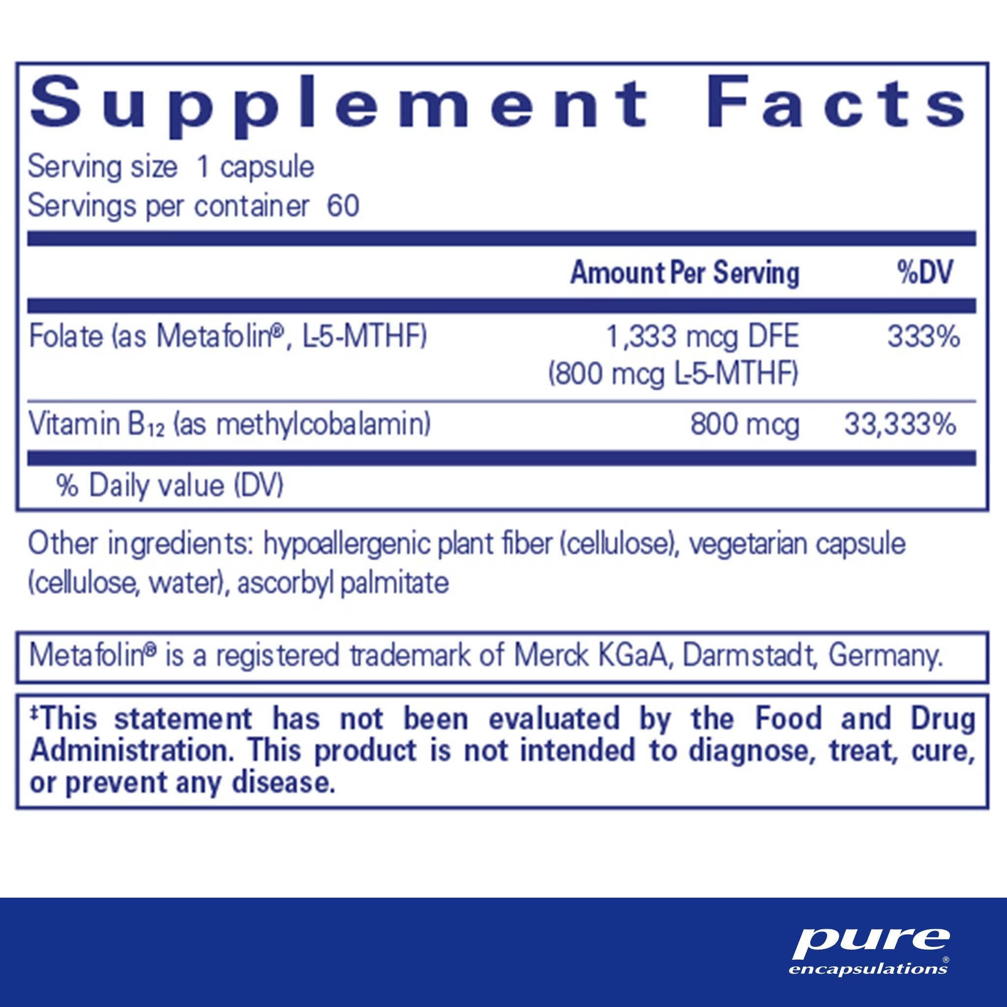 B12 Folate 60 capsules