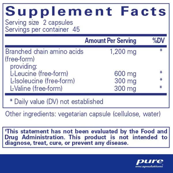 BCAA 1,200mg 90 capsules