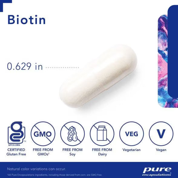 Pure Encapsulations Biotin 8mg 60 capsules
