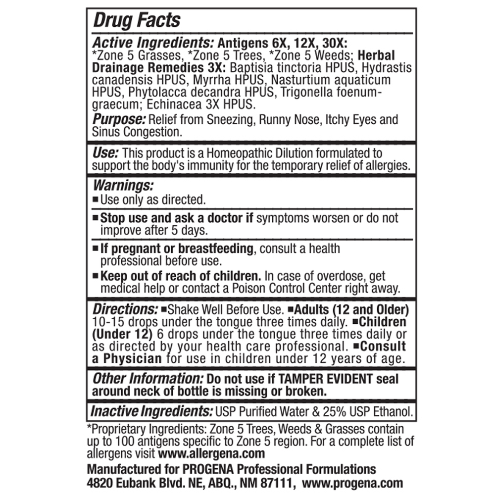 Allergena Zone 5 1oz.