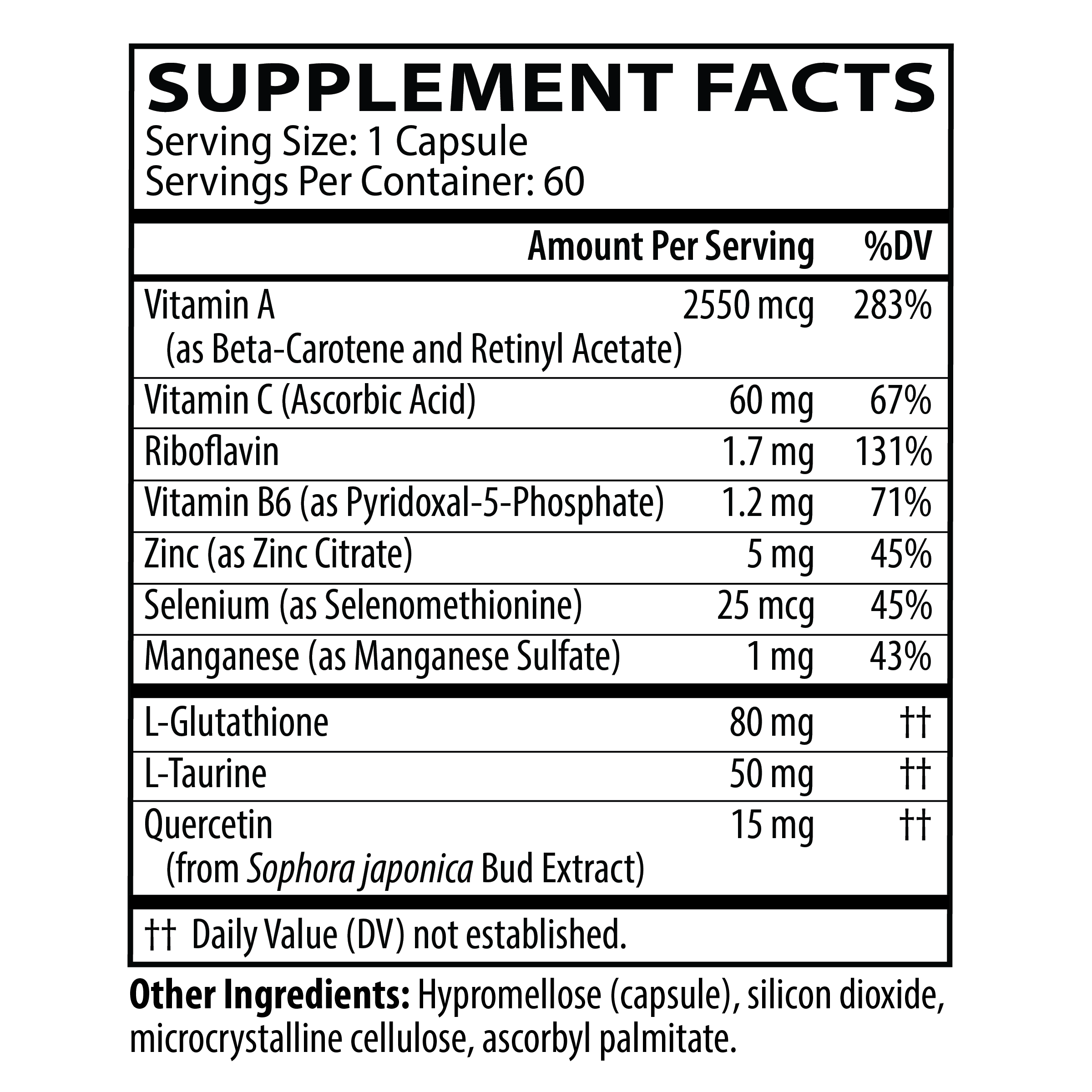 Neurobiologix Glutathione Ultra 60 capsules Neurobiologix Glutathione Ultra 60 capsules