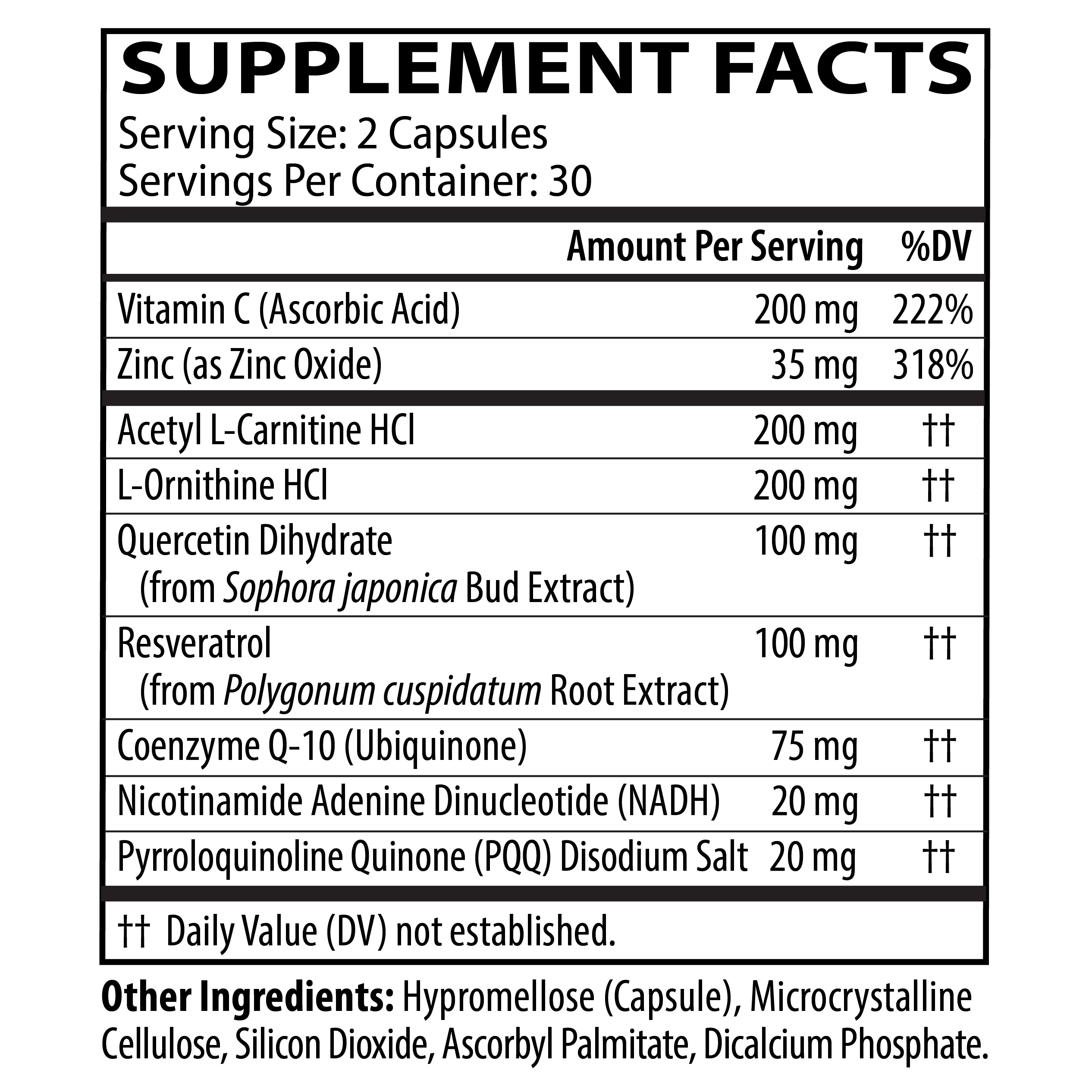 NEUROBIOLOGIX MITO CELL PQQ 60CT