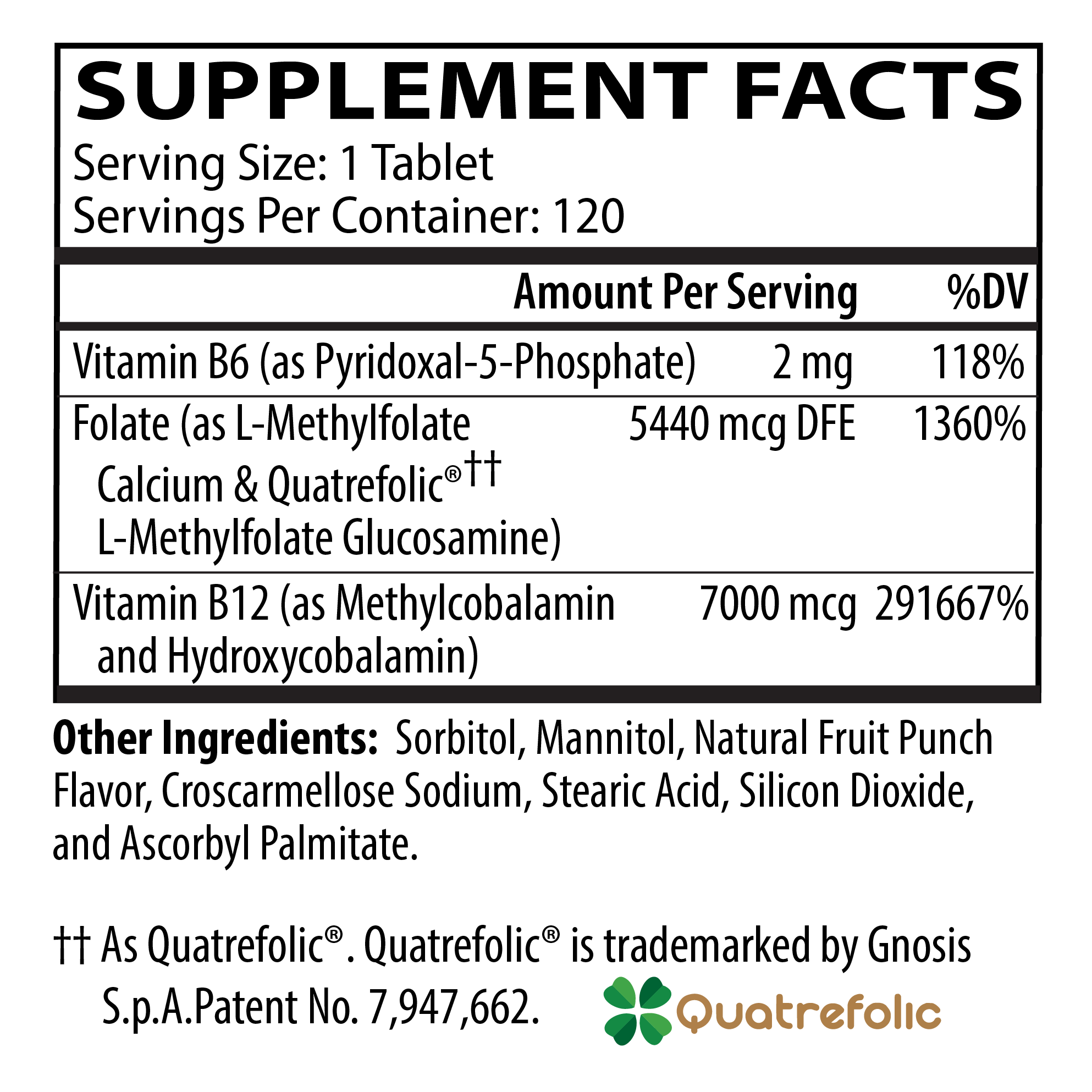 Neurobiologix Methylation Complete 120 dissolvable tablets