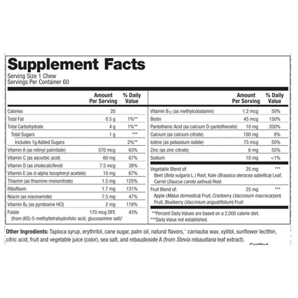 Metagenics MetaKids Multivitamin 60 chews