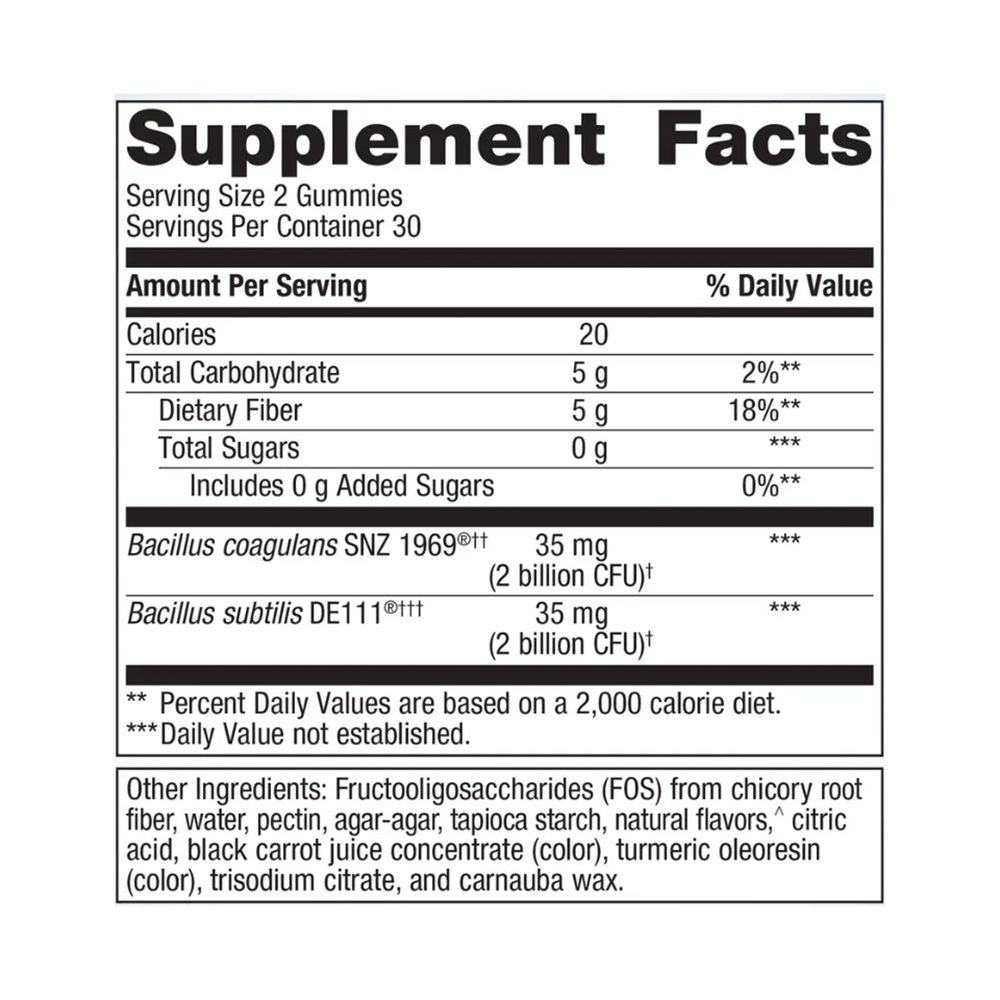 Metagenics UltraFlora 3 in 1 Daily Probiotic Berry Flavor 60 gummies